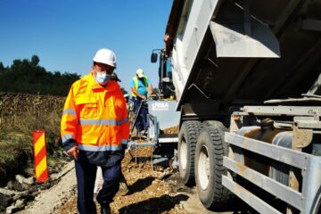 Gheorghe Flutur a verificat lucrările din zona Liteni a drumului județean Suceava - Dolhasca