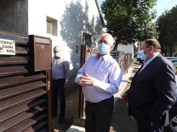 Ion Lungu a aprins flacăra aragazului la primele locuințe din Burdujeni Sat racordate la rețeaua de gaz metan