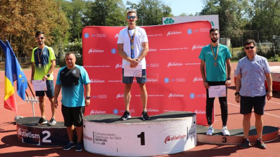 Podiumul Naționalelor de marș cu Andrei Gafița pe poziția a treia
