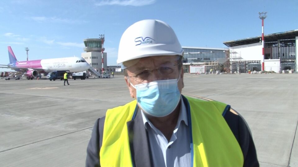 Gheorghe Flutur anunță că noul terminal al aeroportului care va dubla numărul de pasageri este aproape de finalizare