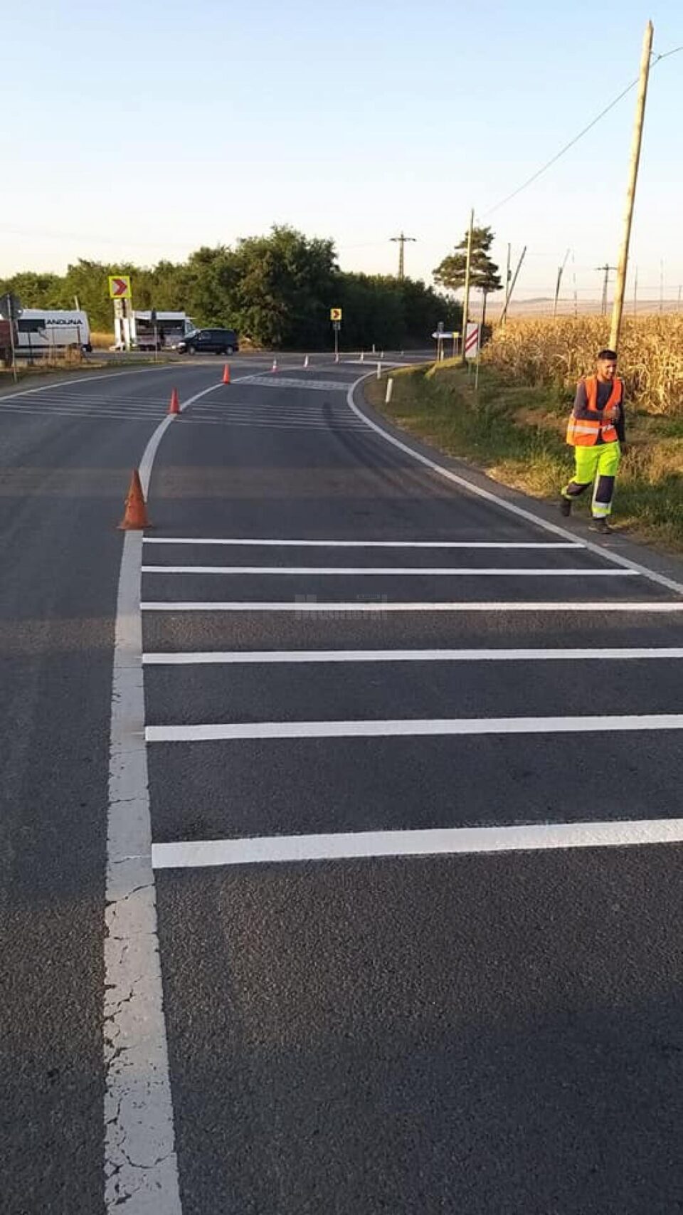 Așa arată trecerea la nivel modernizată de la Dumbrăveni, scopul principal fiind reducerea riscului de accidente