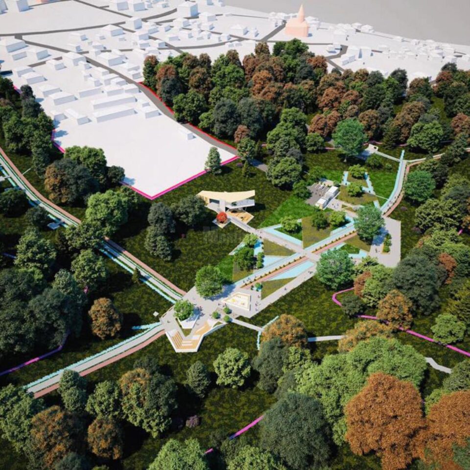 Curățenie și reparații în parcul Șipote imediat după predare-primire la Primăria Suceava