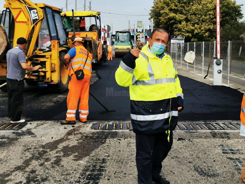 Gheorghe Flutur a fost prezent la începerea lucrărilor de modernizare a E 85 din Vama Siret