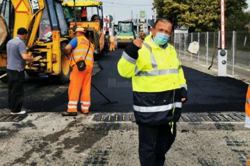 Gheorghe Flutur a fost prezent la începerea lucrărilor de modernizare a E 85 din Vama Siret
