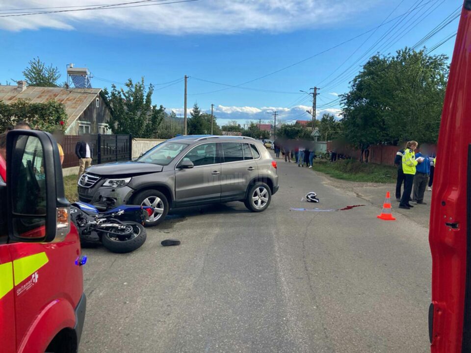 Accidentul în care a murit tânărul motociclist