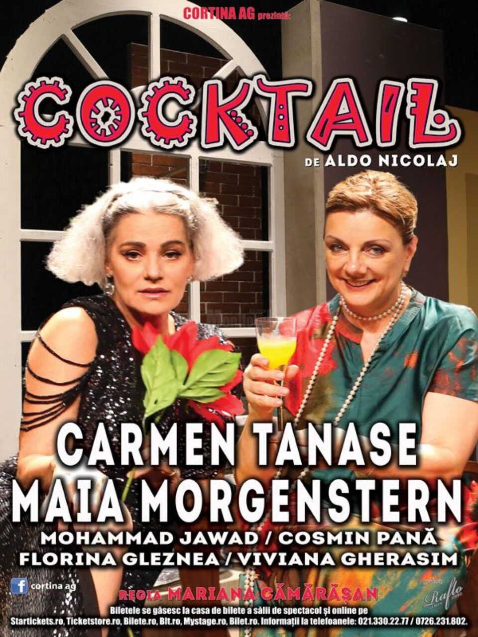 „Cocktail” cu actrițele Maia Morgenstern și Carmen Tănase, pe scena suceveană