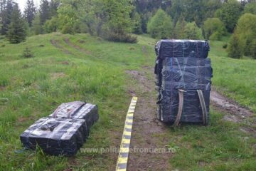 Țigări de contrabandă confiscate la graniță cu focuri de armă
