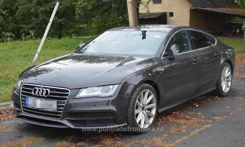 Autoturism Audi A7 dat în consemn în Europa, descoperit la Siret