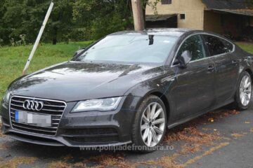 Autoturism Audi A7 dat în consemn în Europa, descoperit la Siret