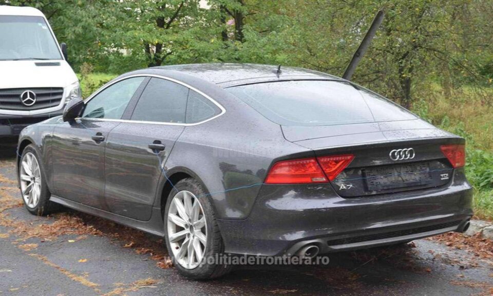 Autoturism Audi A7 dat în consemn în Europa, descoperit la Siret