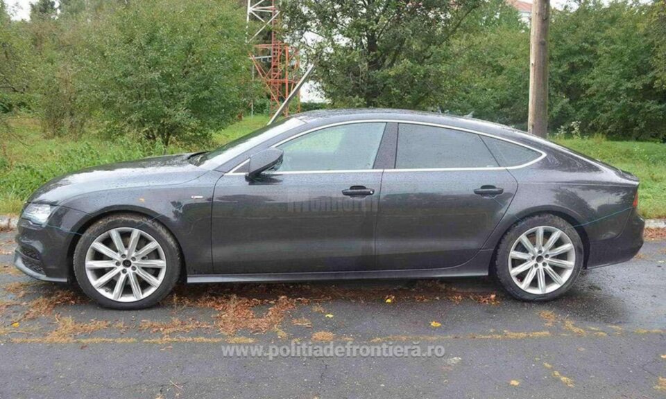 Autoturism Audi A7 dat în consemn în Europa, descoperit la Siret