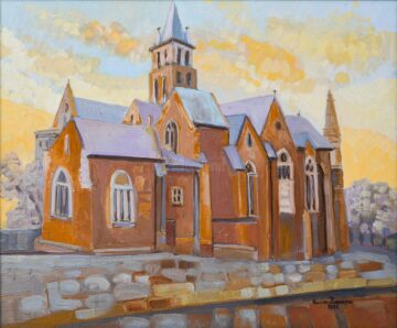 Catedrala din Laval (Franța), 50 x 60 cm, ulei pe pânză,