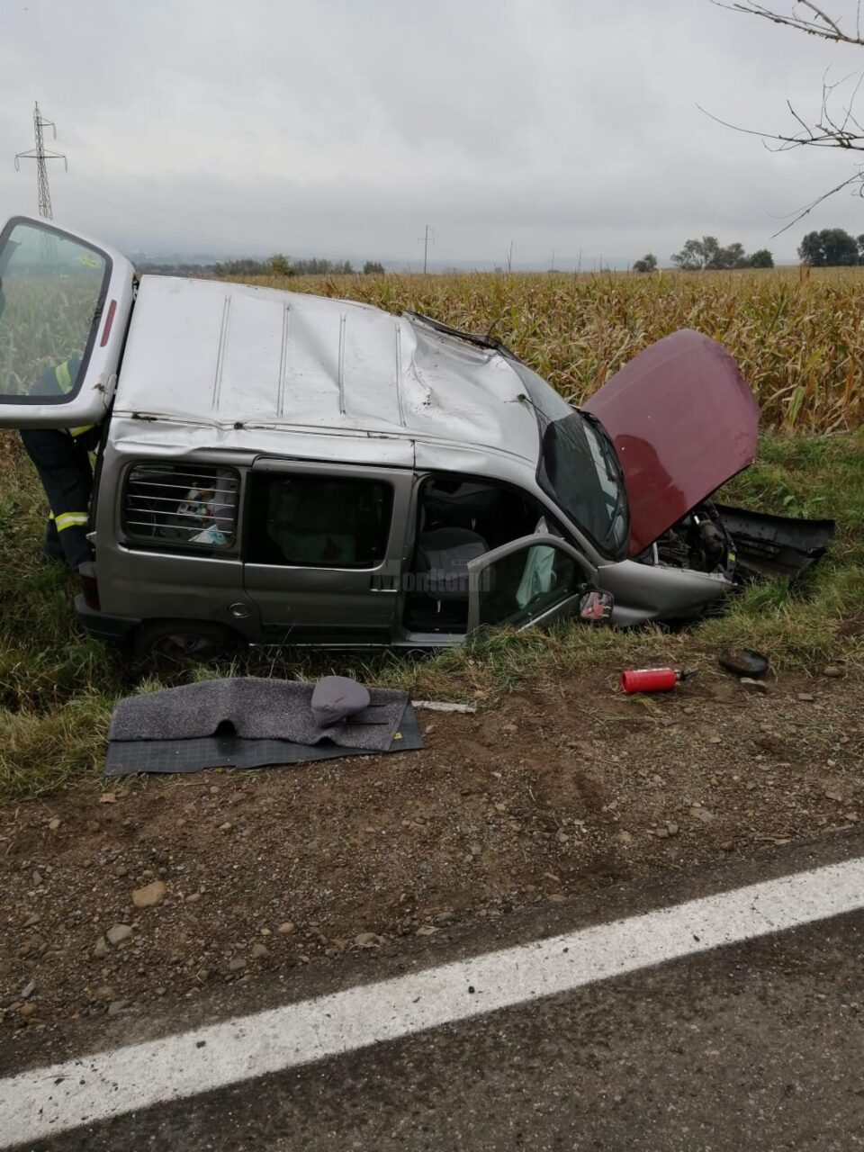 Accidentul de la ieșirea din Milișăuți spre Arbore