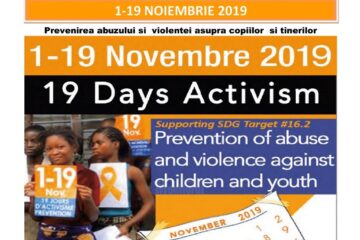 Campania „19 zile de prevenire a abuzurilor și violențelor asupra copiilor și tinerilor”