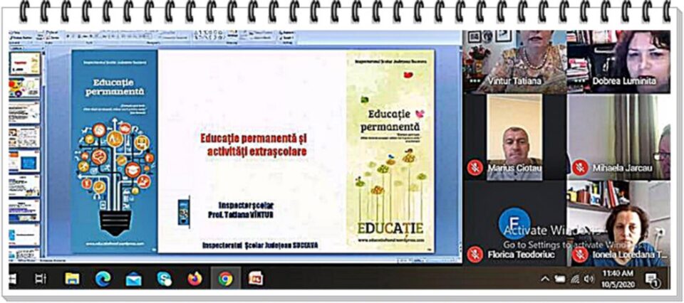 Consfătuire județeană a coordonatorilor de proiecte și programe educative, în mediul online