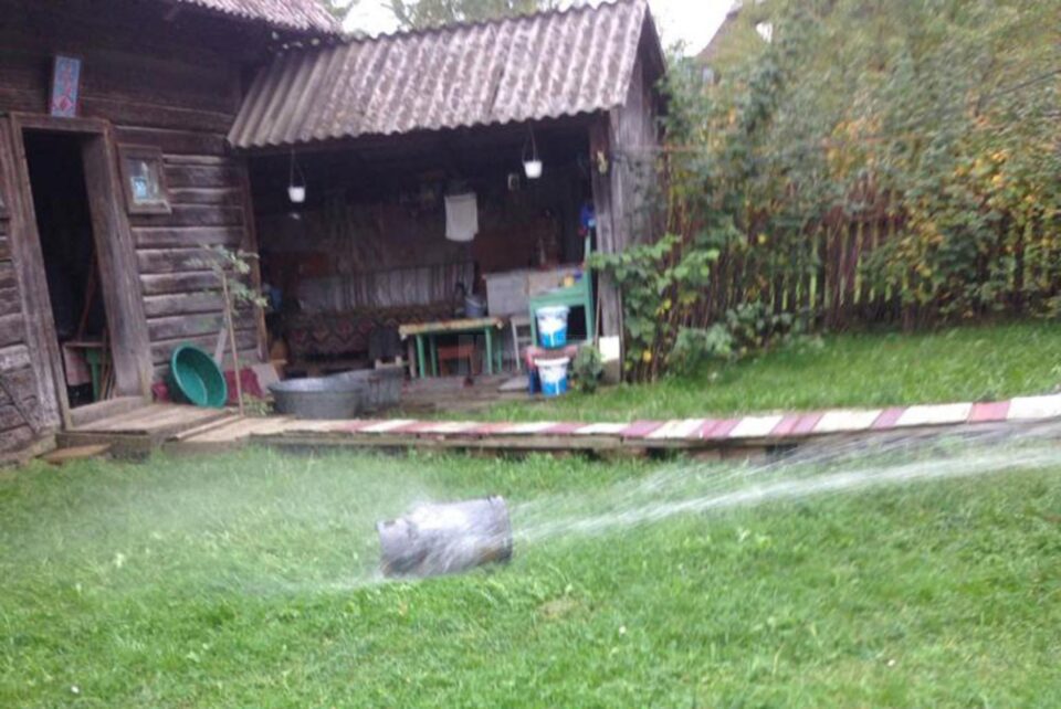 Butelia a fost evacuata si stinsa cu jeturi de apa