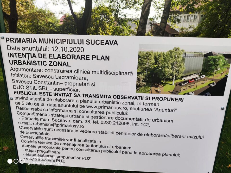 O clinică multidisciplinară ar urma să fie construită în centrul Sucevei
