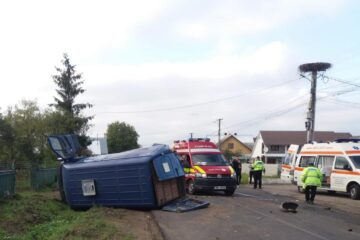 4 minori și 3 adulți, implicați într-un accident produs în comuna Satu Mare