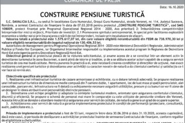 CONSTRUIRE PENSIUNE TURISTICĂ
