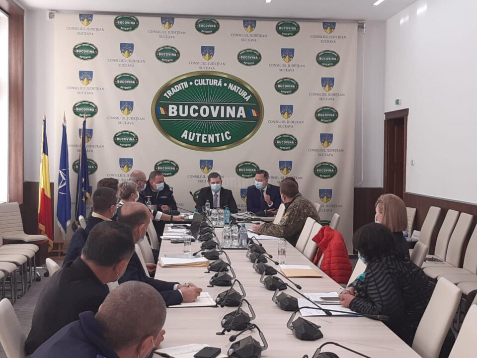 Comitetul Județean pentru Situații de Urgență Suceava a decis, vineri, adoptarea unor măsuri de diminuare a impactului de risc