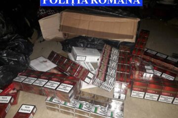 Cu ocazia perchezițiilor au fost descoperite și ridicate aproape 9.000 de pachete de țigări de contrabandă