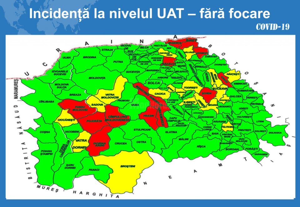 Incidența cazurilor de Covid fără focare
