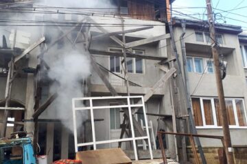 Incendiu izbucnit în subsolul unei case din cartierul Zamca