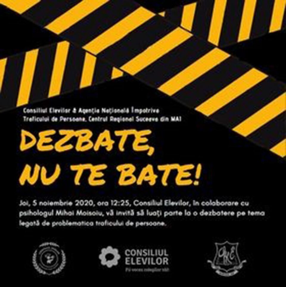 Dezbateri online de prevenire a abuzurilor și violențelor asupra copiilor și tinerilor, la Colegiul Național „Mihai Eminescu” Suceava