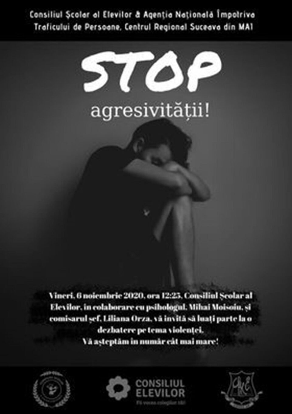 Dezbateri online de prevenire a abuzurilor și violențelor asupra copiilor și tinerilor, la Colegiul Național „Mihai Eminescu” Suceava