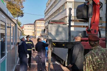 Gheorghe Flutur spune că astfel de containere vor fi montate și la celelalte spitale Covid din județ