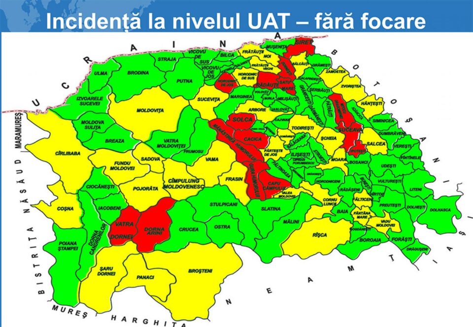 Focare de Covid la o firmă de piese auto, două cămine de bătrâni, Parchetul de pe lângă Tribunalul Suceava, Centrul de azilanți și Primăria Rădăuți