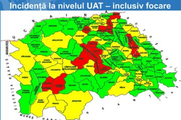 Harta incidenței cu focare