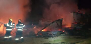 Un incendiu a distrus o gospodărie izolată din comuna Mălini