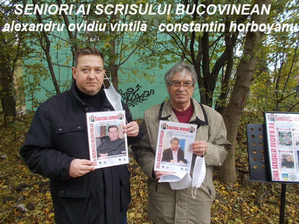 Poetul Alexandru Ovidiu Vintilă și umoristul Constantin Horbovanu