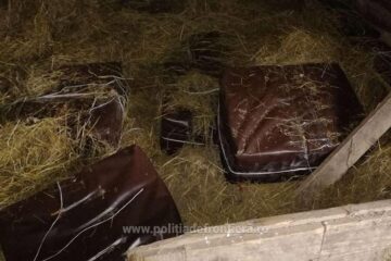 Aproape 5.000 de pachete de țigări de contrabandă, abandonate la Lupcina
