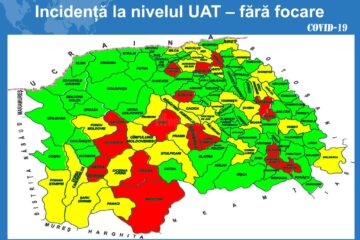 Incidența cazurilor la nivelul unităților administrativ-teritoriale