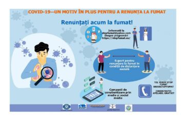 DSP informează că fumătorii riscă mai mult infectarea cu coronavirus și forme mai grave de boală
