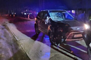 Mașina implicată în accident