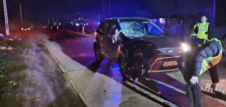 Mașina implicată în accident