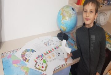 Elevii clasei a IV-a din cadrul Școlii Gimnaziale ,,Mitropolit Iacob Putneanul”, participanți la ”Cea mai mare lecție din lume”