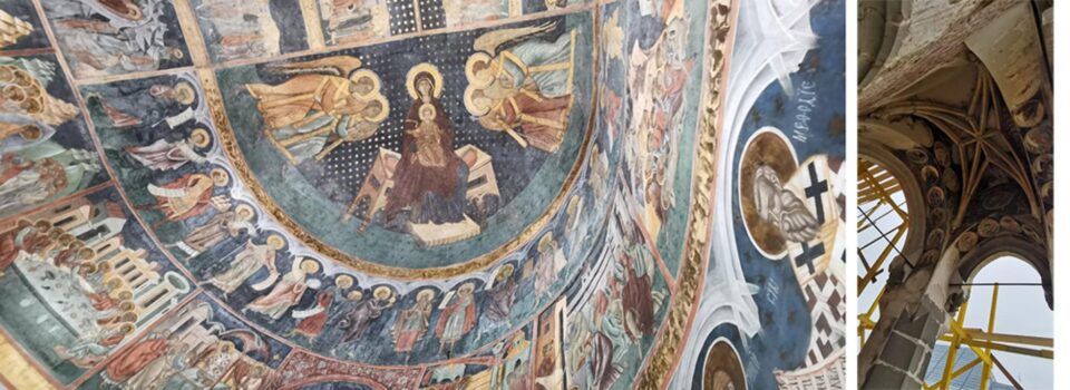 Bogdan Gheorghiu și Gheorghe Flutur au inaugurat lucrările de restaurare a picturii bisericii din Bălinești