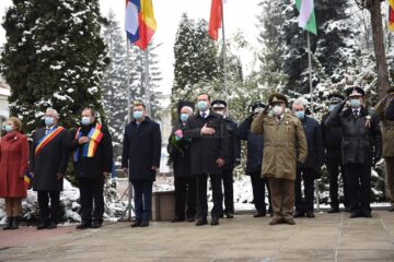 Depunerea coroanelor la manifestările restrânse de 1 Decembrie 2020