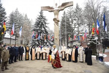 Depunerea coroanelor la manifestările restrânse de 1 Decembrie 2020