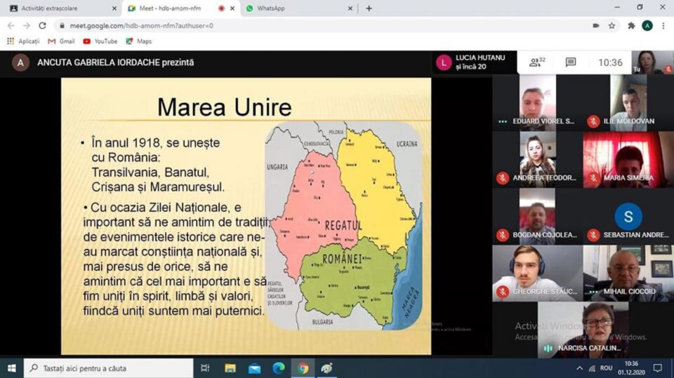 Ziua Națională a României, sărbătorită de elevii și profesorii de la Centrul Școlar din Gura Humorului