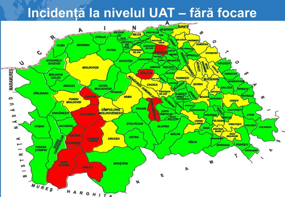 Dorna Candrenilor, Frumosu și Iacobeni au revenit în zona verde, fără restricții