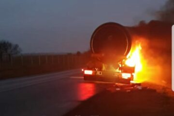 Incendiu la cisterna pe DN 2, la Vadu Moldovei