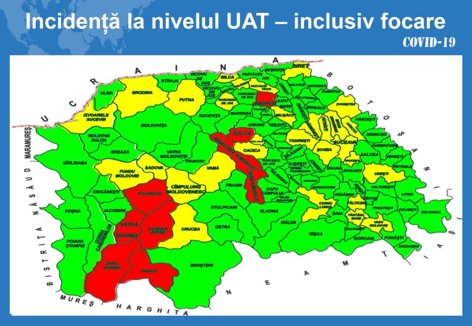 Harta incidenței cu focare