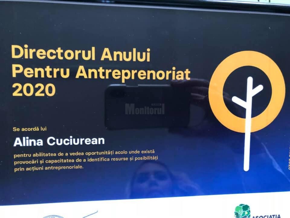 Prof. Alina Cuciurean, directorul Colegiului Silvic „Bucovina”, desemnată Directorul Anului 2020 pentru Antreprenoriat