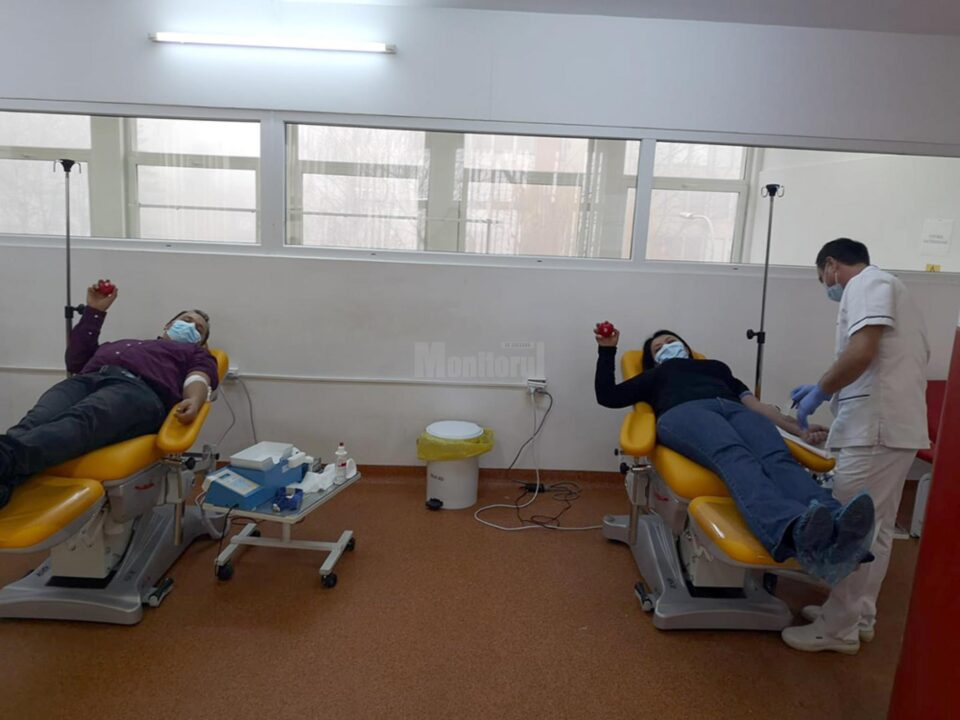 Polițiștii de la Centrul de Refugiați au donat sânge și plasmă