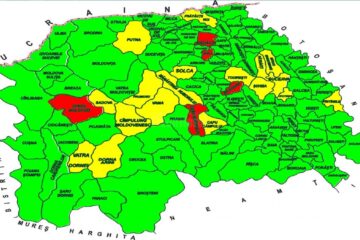 A crescut numărul localităților sucevene care sunt în scenariul roșu